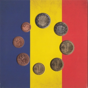 Andorra Dinar & Euro set 2014