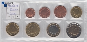 België UNC Munten 2000