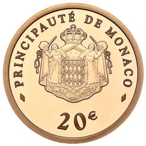 Monaco 20 euro 2008 Goud