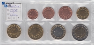 België UNC Munten 2002